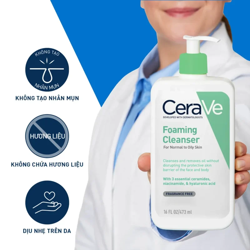 sữa rửa mặt trị mụn