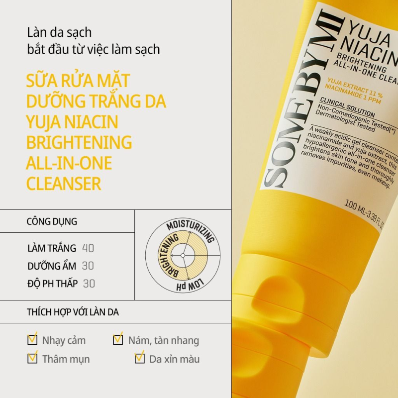 Sữa rửa mặt trắng da